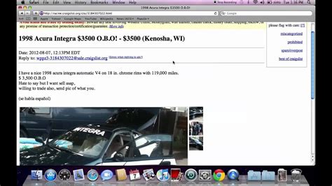 My website is the best place to learn about selling on craigslist if you are in madison, wi. Craigslist Kenosha Wisconsin Used Cars, Vans and Trucks ...