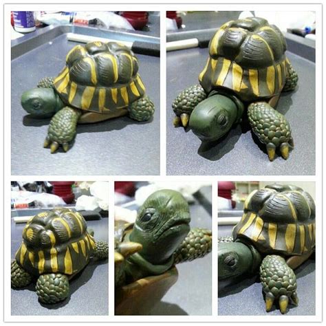 Super Sculpey Painted Tortoise Polymer Clay Tutorial Animal Sculpey