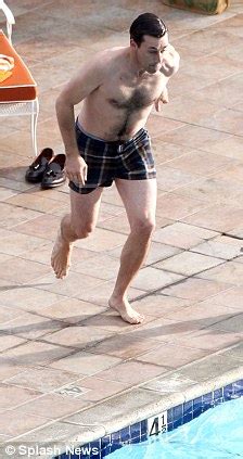 Mad Men Star Gets Wet And Wild Jon Hamm Shows Off His Sexy Body In Pool Scene Daily Mail Online