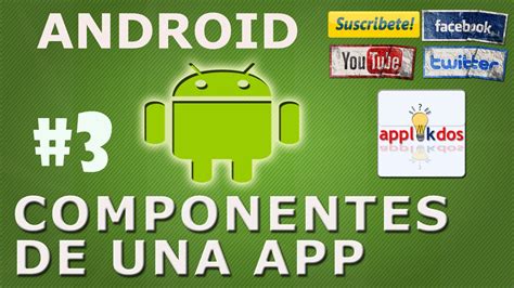 Tutorial 3 De Android Componentes De Una App Activity View Youtube