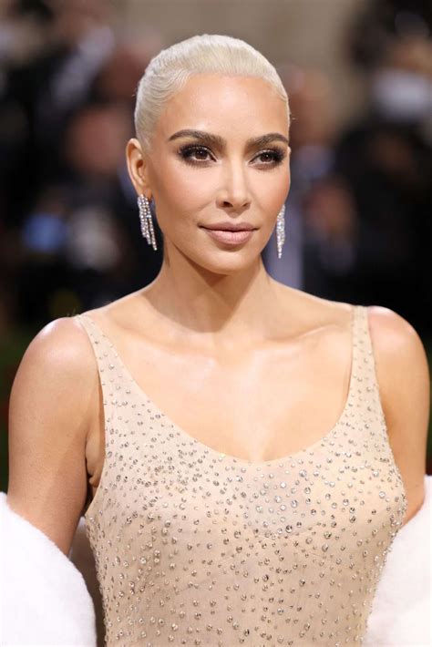 Kim Kardashian Goes Platinum Blonde For The 2022 Met Gala
