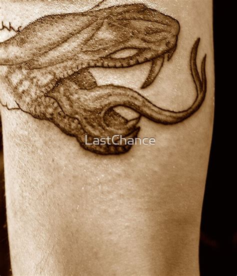 Snake Head Detail Tattoo On Js By Lastchance Redbubble