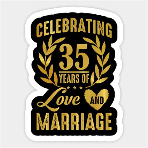 35 Years Wedding Anniversary Celebrating 35 Years Marriage For Couple