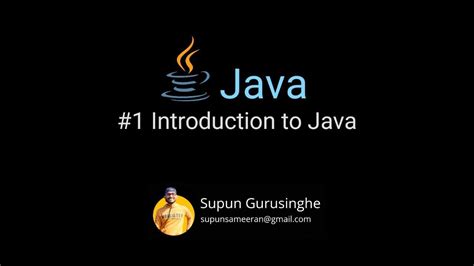 java tutorial in සිංහල 1 introduction to java youtube
