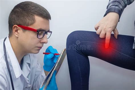 A Woman Suffers From Pain In The Inner Thigh The Concept Of Treating A
