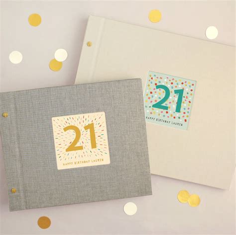 Personalised 21st Birthday Photo Album By Made By Ellis