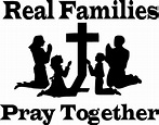 christian family praying together - Clip Art Library