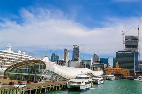The Auckland Ferry Terminal In Auckland Harbor Editorial Photo Image