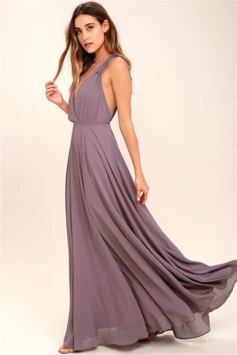 Dance The Night Away Dusty Purple Backless Maxi Dress Purple Maxi Dress Purple Bridesmaid