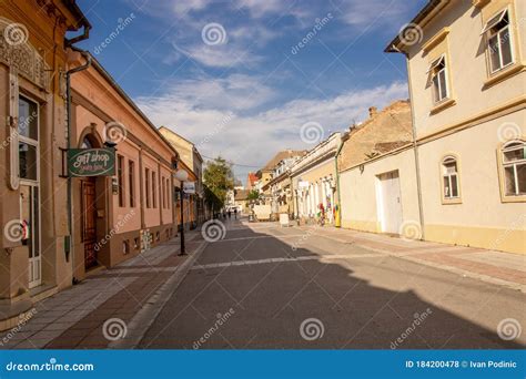 Walking Street Njegoseva In Pancevo Serbia Editorial Stock Photo