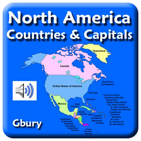 North America Countries And Capital Cities Amazones Apps Y Juegos