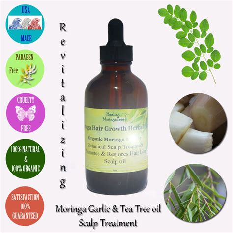 Moringa Hair Growth Elixir Herbal Scalp Oil Treatment Single 4oz Size