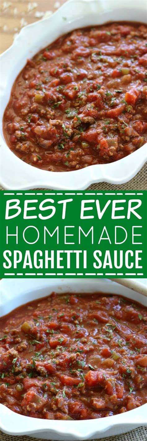 The Best Homemade Spaghetti Sauce Belle Of The Kitchen