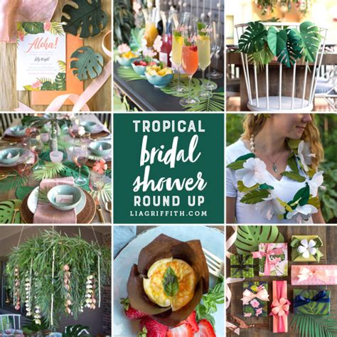 beat the heat with a 100 diy tropical bridal shower