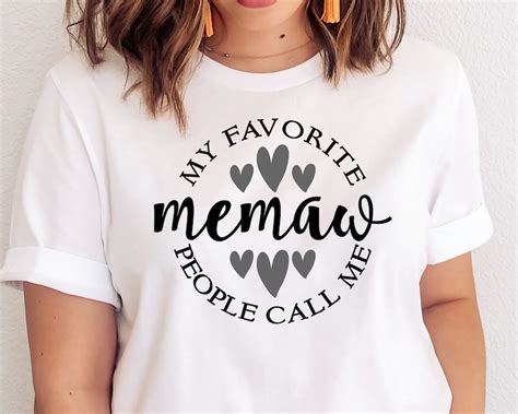 Mothers Day Svg My Favorite People Call Me Mamaw Svg Etsy
