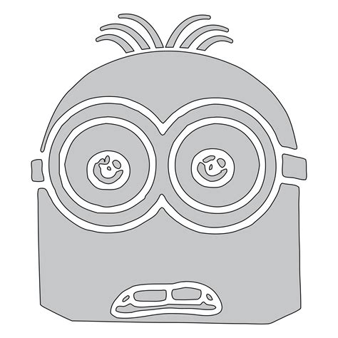 6 Best Minion Pumpkin Stencil Printable Pdf For Free At Printablee