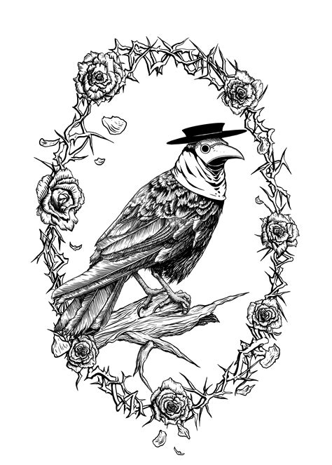 Crow Plague Doctor Digital Art 3000px X 4200px Art