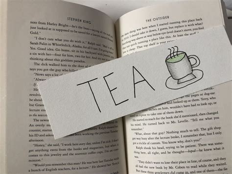 Tea Art Print Custom Bookmark Paper Bookmark Tea Lovers Etsy Custom