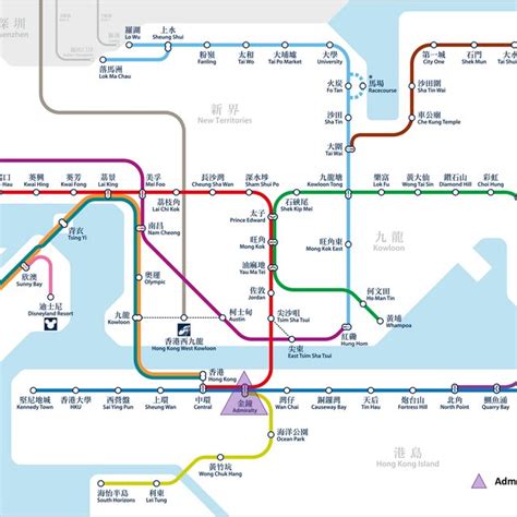 Hong Kong Mtr Metro System Map Download Scientific Diagram