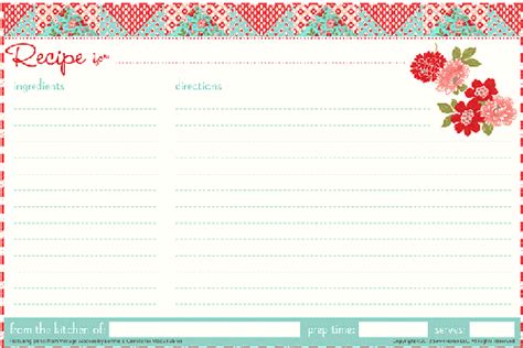 21 Free Recipe Card Template Word Excel Formats