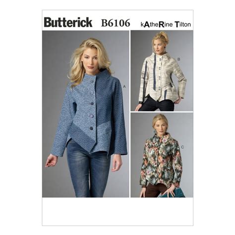 Butterick Sewing Pattern 6106 Misses Loose Fitting Unlined Jacket