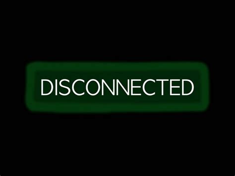 Disconnected Disconnect Inscription Green Png Free Png Images Toppng