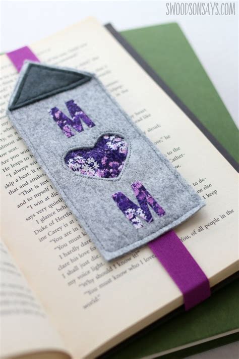 Felt Mothers Day Bookmark Craft Bookmark Craft Mothers Day Diy