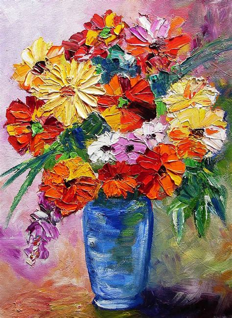 Sandy S Flowers By Mary Jo Zorad Flower Painting Flower Art Painting