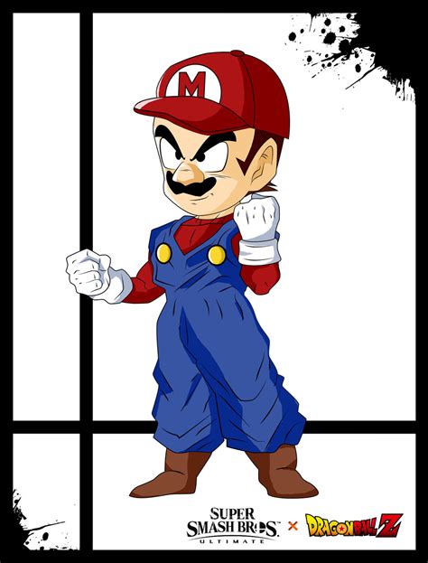 Super Smash Styles 01 Mario X Dragon Ball Z By Xeternalflamebryx On