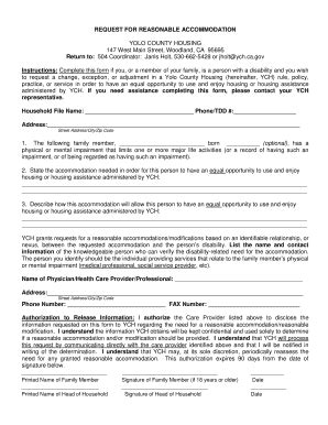 A copy of the resolution is attached. reasonable accommodation request form housing - Editable ...