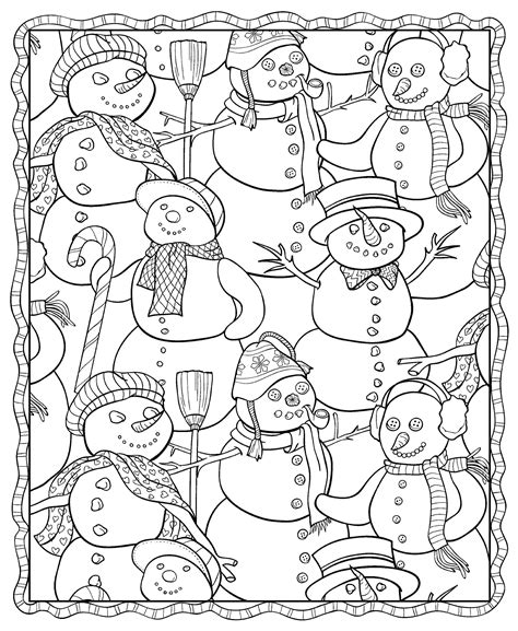 Detailed Winter Coloring Pages at GetDrawings | Free download