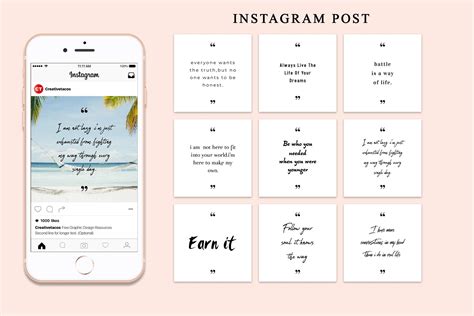 Simple Instagram Post Templates 159139 Instagram Design Bundles