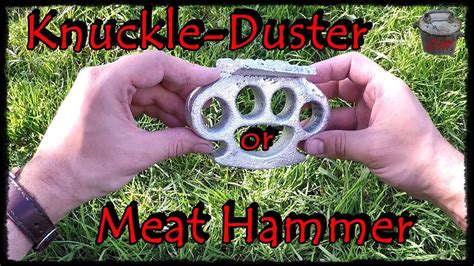 Casting Knuckle Duster Or Meat Hammer Aluminum Melting And Casting