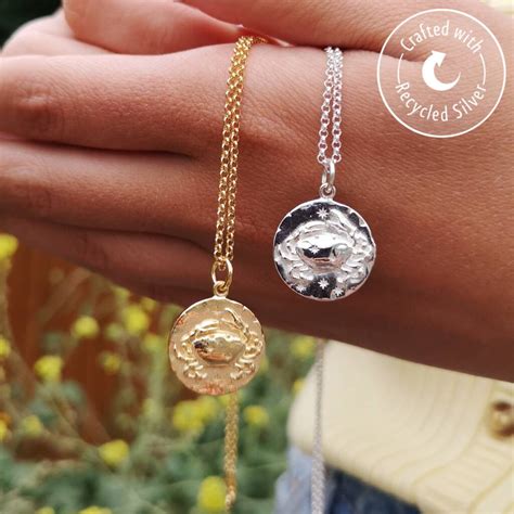 Enjoy exploring these sections for other novica treasures. Personalised Silver Or Gold Cancer Zodiac Necklace By Lily ...