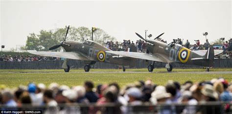 American Air Show At Raf Duxford Celebrates 100 Years Of British And Us