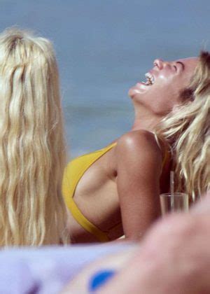 Jessica Woodley In Yellow Bikini On The Beach In Barbados The Best Porn Website