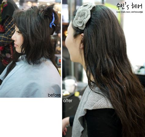 Chocolate Brown Long Wave Hair Extensions Beauty Shop In Seoul Korea