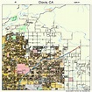 Clovis California Street Map 0614218