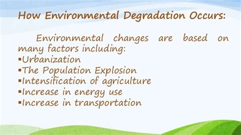 Environmental Degradation