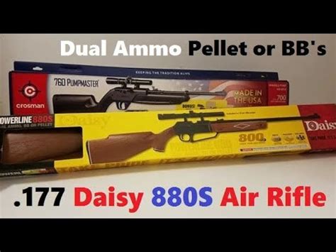 Daisy Powerline 880S Air Rifle Review 177 Dual Ammo Airgun Shoots