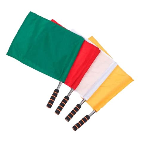 4Pcs Sports Referee Flag Track And Field Sports Training Flag Linesman