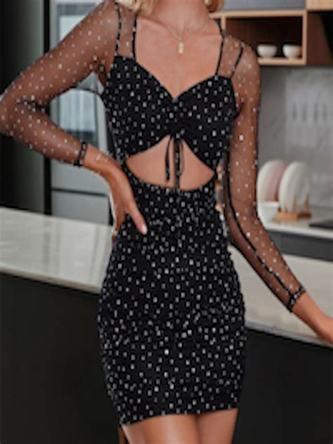 Buy Urbanic Black Bodycon Dress Dresses For Women 18763116 Myntra