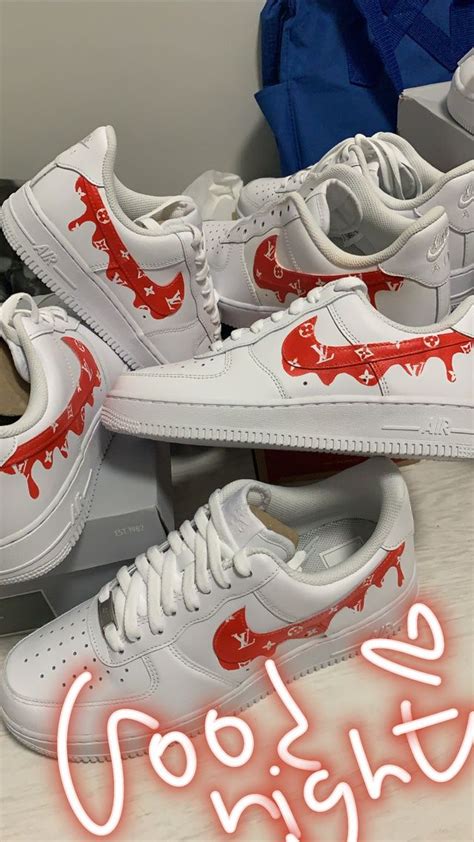 Custom Air Force 1 Louis Vuitton Drip