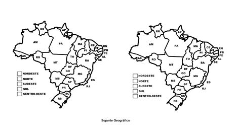 Mapa Das Regiões Do Brasil Para Colorir Com Legenda Modisedu