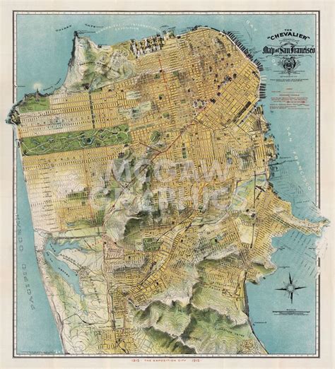 Old Map Of San Francisco