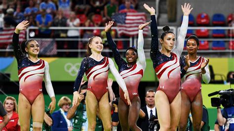 Us Womens Gymnastics Team Wins Gold At Olympics 2016 Teen Vogue
