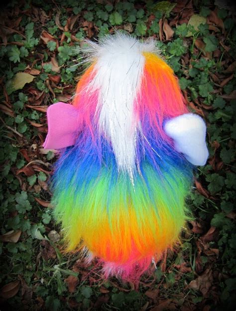 Lady Hand Made Rainbow Guinea Pig Cavy Soft Sculpture