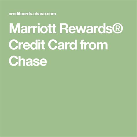 Chase freedom® student credit card: Marriott Rewards® Credit Card from Chase | Rewards credit cards, Reward card, Credit card
