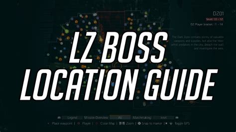 The Division All Lz Boss Locations Guide Exotic And Classified Farm Youtube