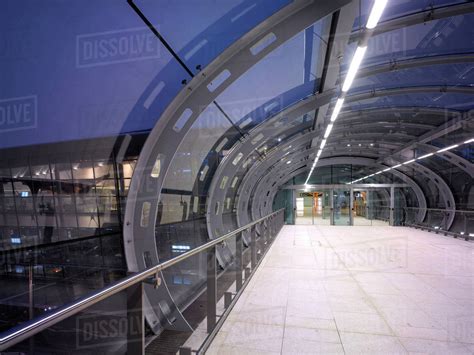 Interior Access Walkway In Dublin Airport Terminal 2 Republic Of